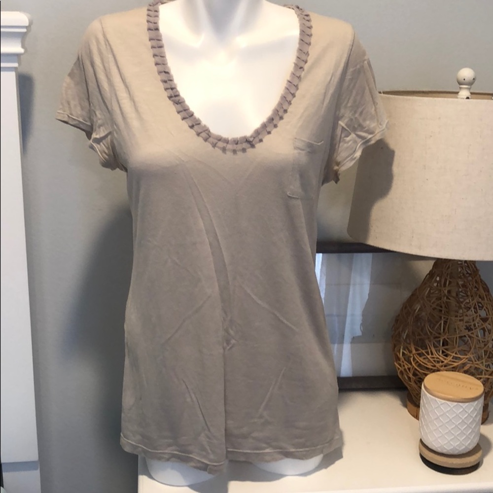 Medium Grey Caslon shirt w/ pocket (needs ironing)